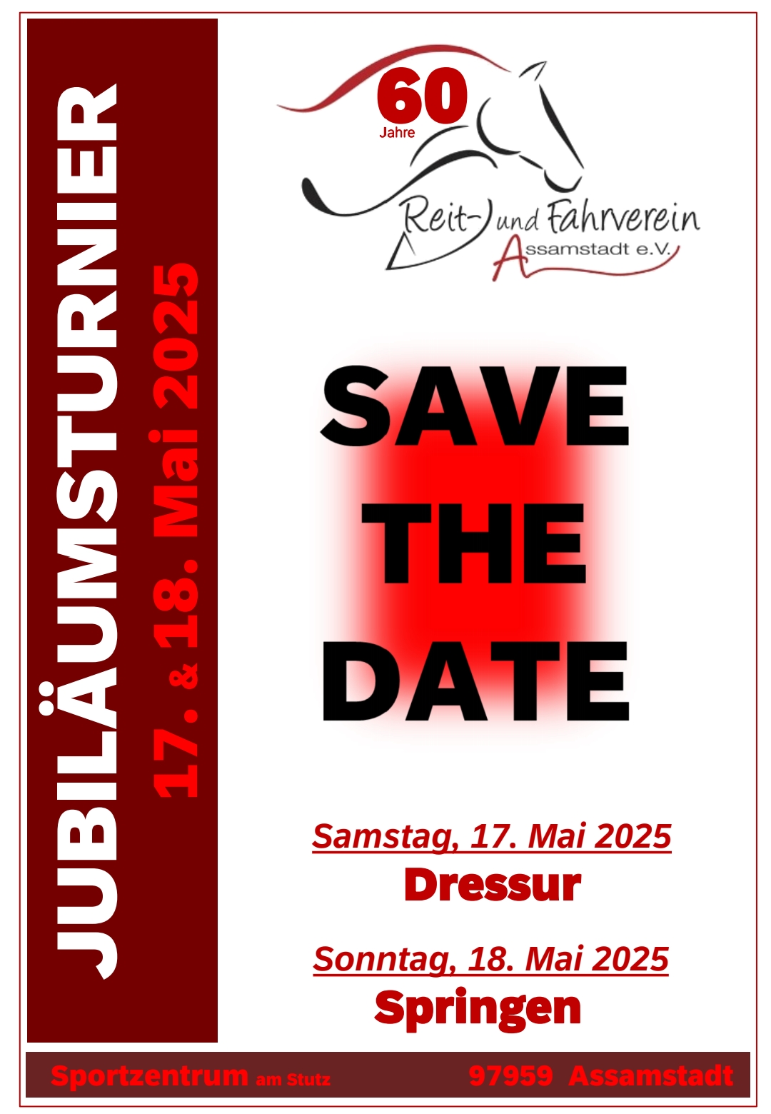 Save the date Jubilämusturnier